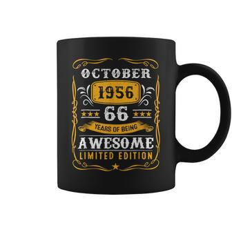 66 Years Old Gifts 66Th Birthday Vintage October 1956 V2 Coffee Mug - Thegiftio UK