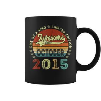 7 Years Old Gifts Awesome Since October 2015 7Th Birthday Coffee Mug - Thegiftio UK