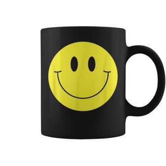 70S Yellow Smile Face Cute Happy Peace Smiling Face Coffee Mug - Thegiftio UK