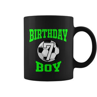 7Th Birthday Boy Shirt Soccer Shirt 7 Years Old Kid Coffee Mug - Monsterry