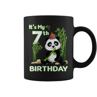 7Th Birthday Gifts 7 Years Old Party Animal Panda Lover Coffee Mug - Thegiftio UK