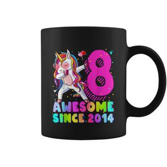 8 Years Old Unicorn Dabbing 8Th Birthday Girl Unicorn Party Coffee Mug - Thegiftio UK