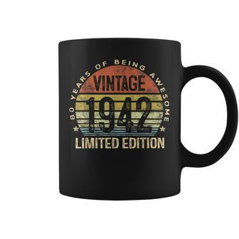 80 Year Old Gifts Vintage 1942 Limited Edition 80Th Birthday Coffee Mug - Thegiftio
