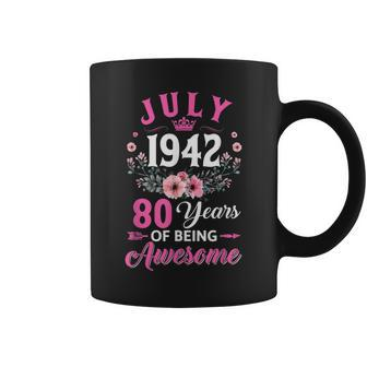 80 Year Old Made In July 1942 80Th Birthday Women Coffee Mug - Thegiftio