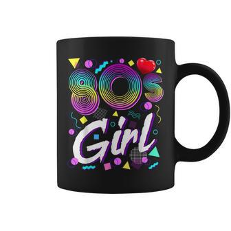 80S Girl Birthday Party Costume Retro Vintage Gift Women V2 Coffee Mug - Seseable