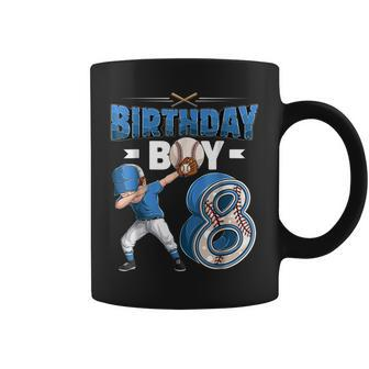 8Th Birthday Baseball Big Number Eight 8 Year Old Boy Girl V3 Coffee Mug - Thegiftio UK