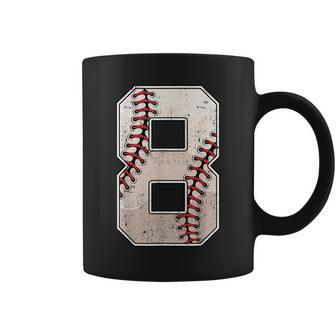 8Th Birthday Baseball Big Number Eight 8 Year Old Boy Girl V5 Coffee Mug - Thegiftio UK