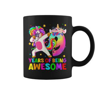 9 Years Old Unicorn Dabbing 9Th Birthday Girl Unicorn Party Coffee Mug - Thegiftio UK