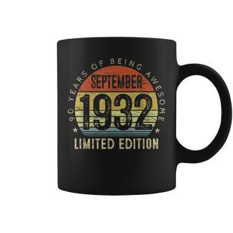 90 Year Gifts Old Vintage September 1932 90Th Birthday Coffee Mug - Thegiftio UK