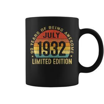 90 Year Old Gifts July 1932 Limited Edition 90Th Birthday Coffee Mug - Thegiftio UK