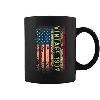90 Year Old Gifts Vintage 1932 American Flag 90Th Birthday Coffee Mug - Thegiftio UK