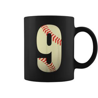 9Th Birthday Baseball Big Number Nine 9 Year Old Boy Girl V3 Coffee Mug - Thegiftio UK