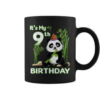 9Th Birthday Gifts 9 Years Old Party Animal Panda Lover Coffee Mug - Thegiftio UK