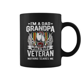 A Dad Grandpa Ww2 Veteran Nothing Scares Me Grandfather Gift Graphic Design Printed Casual Daily Basic Coffee Mug - Thegiftio UK