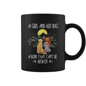 A Girl And Her Dog A Bond That Cant Be Broken Coffee Mug - Thegiftio UK