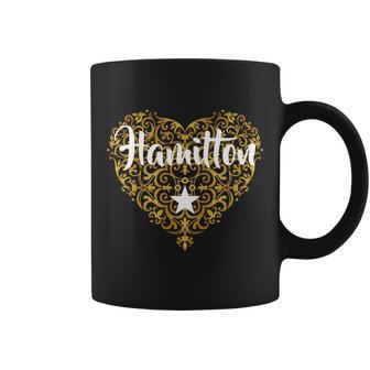 A Hamilton Golden Heart Coffee Mug - Monsterry UK