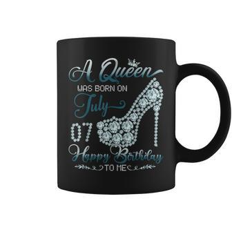 A Queen Was Born On July 07 Born In 07Th July Birthday Coffee Mug - Seseable
