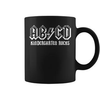 Abcd Rocks Back To School Kindergarten Rocks Funny Teacher Coffee Mug - Thegiftio UK