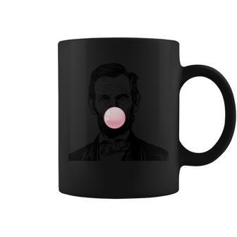 Abe Lincoln Blowing Bubble Gum Coffee Mug - Monsterry UK