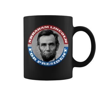 Abraham Abe Lincoln For President Retro Tshirt Coffee Mug - Monsterry AU