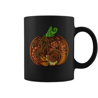 Abstract Pumpkin Thanksgiving Logo Tshirt Coffee Mug - Monsterry