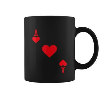 Ace Of Hearts Costume Tshirt Halloween Deck Of Cards Graphic Design Printed Casual Daily Basic Coffee Mug - Thegiftio UK