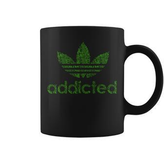 Addicted Weed Logo Coffee Mug - Monsterry