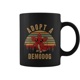 Adopt A Demodog Hell Fire Club Vintage Trending Upside Down Stranger Coffee Mug - Monsterry