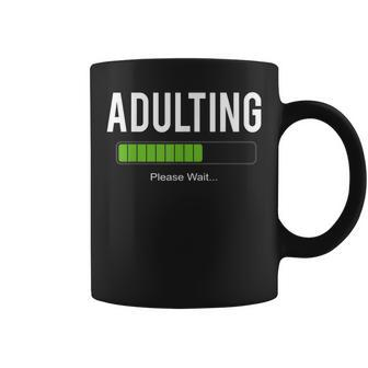 Adult 18Th Birthday Adulting For 18 Years Old Girls Boys Coffee Mug - Seseable