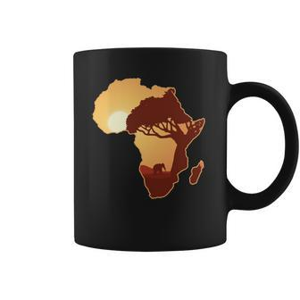 Africa Elephant Map African Safari Coffee Mug | Mazezy