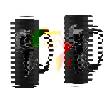 African Black Power Fist Tshirt Coffee Mug - Monsterry