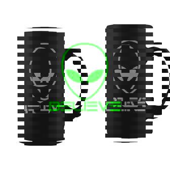 Alien Believe Funny Science Tshirt Coffee Mug - Monsterry