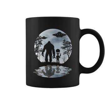 Alien Bigfoot Moon Sasquatch Ufo Extraterrestrial Men Women Graphic Design Printed Casual Daily Basic Coffee Mug - Thegiftio UK