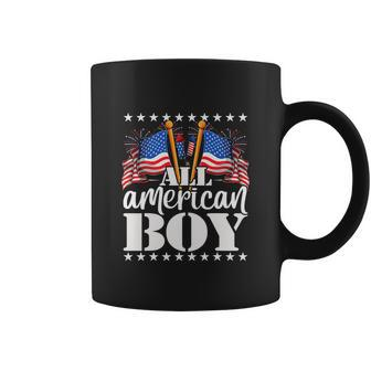All American Boy Usa America Flag Funny Firework 4Th July Coffee Mug - Monsterry