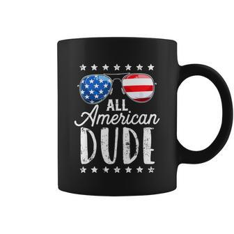 All American Dude 4Th Of July Boys Kids Sunglasses Family Coffee Mug - Monsterry UK