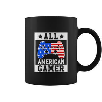 All American Gamer Funny 4Th Of July Patriotic Gaming Coffee Mug - Monsterry CA