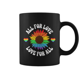 All For Love Love For All Lgbt Gay Pride Ally Lesbian Pride Month Graphic Design Printed Casual Daily Basic Coffee Mug - Thegiftio UK