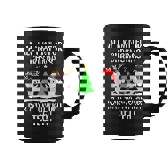 All I Want For Christmas Is My Two Front Th Funny Coffee Mug - Thegiftio