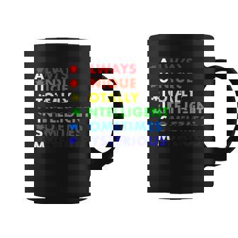 Always Unique Totally Intelligent Sometime Mysterious T-Shirt Graphic Design Printed Casual Daily Basic Coffee Mug - Thegiftio