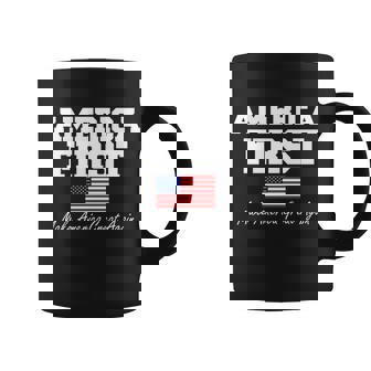 America First Make America Great Again Donald Trump Usa Flag Coffee Mug - Monsterry