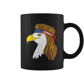 American Bald Eagle Mullet 4Th Of July Funny Usa Patriotic Cute Gift Coffee Mug - Monsterry