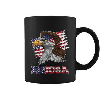 American Bald Eagle Mullet 4Th Of July Funny Usa Patriotic Meaningful Gift Coffee Mug - Monsterry AU