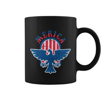 American Flag 4Th Of July Gift Patriotic Eagle Mullet Cool Gift Coffee Mug - Monsterry