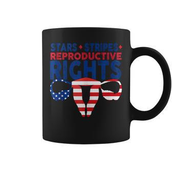 American Flag 4Th Of July Stars Stripes Reproductive Rights Coffee Mug - Seseable