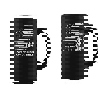 American Flag Tractor So God Made A Farmer V2 Coffee Mug - Thegiftio