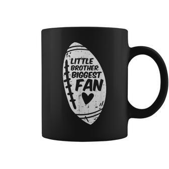 American Football Little Brother Biggest Fan Family Boys Coffee Mug - Thegiftio UK