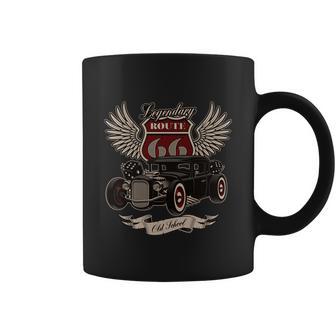 American Hot Rod On Dark Coffee Mug - Monsterry UK