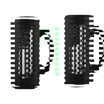 American Irish Clover Flag St Patricks Day Coffee Mug - Monsterry