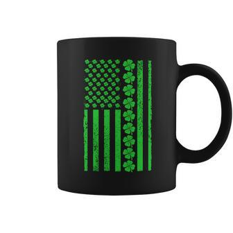 American Irish Clover Vintage Flag Graphic Design Printed Casual Daily Basic Coffee Mug - Thegiftio UK