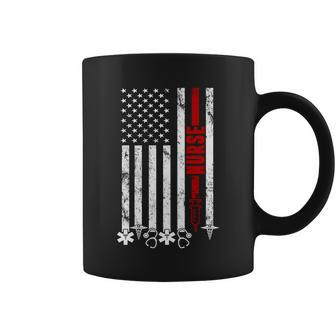 American Nurse Flag Rn Nurse Graphic Design Printed Casual Daily Basic Coffee Mug - Thegiftio UK